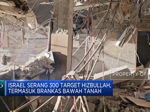 Video:Israel Serang 300 Target Hizbullah, Termasuk Brankas Bawah Tanah