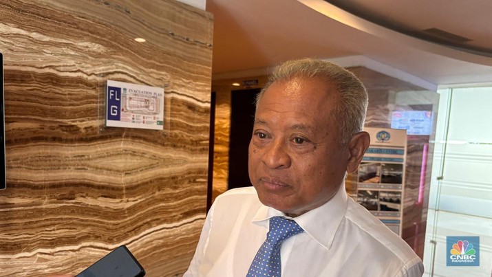 Penasihat Khusus Presiden Urusan Energi, Purnomo Yusgiantoro, saat ditemui di acara Seminar Publik CSIS, Selasa (22/10/2024). (CNBC Indonesia/Firda Dwi Muliawati)