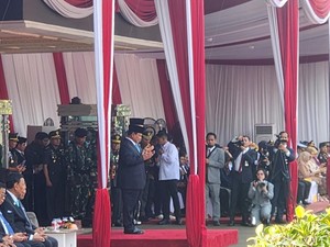 Prabowo-Sjafrie Sjamsoeddin Jalani Prosesi Penyerahan Memorandum Menhan