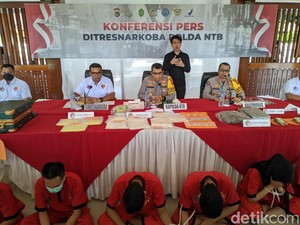 Polda NTB Tangkap 10 Pengedar Narkoba Jaringan Lintas Provinsi