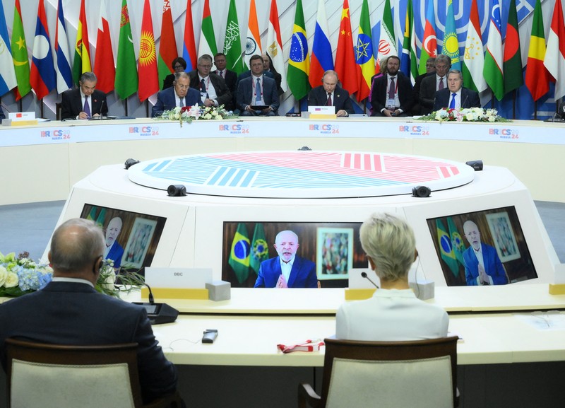 KTT BRICS di Kazan, Rusia, Rabu (23/10/2024). (REUTERS/BRICS-RUSSIA2024) KTT BRICS di Kazan, Rusia, Rabu (23/10/2024). (REUTERS/BRICS-RUSSIA2024)