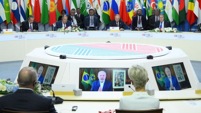 Putin hingga Xi Jinping Duduk Bareng di KTT BRICS Rusia, Bahas Apa?