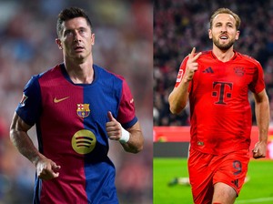 Barcelona Vs Bayern: Adu Ketajaman Lewandowski Vs Harry Kane