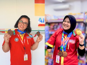 Bunga & Meiranti, Karyawan Alfamart yang Raih 5 Medali Peparnas Solo 2024