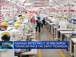  Sritex Pailit, Nasib 20 Ribu Buruh Terancam PHK 