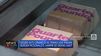 Video: Geger! 1 Orang di AS Tewas Usai Makan Burger McDonald's