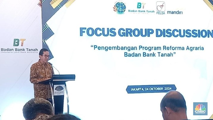 Kepala Badan Bank Tanah, Parman Nataatmadja. (CNBC Indonesia/Arrijal Rachman)