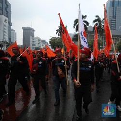 Jangan Lewat Sini! Ribuan Buruh Demo Besar-besaran Lagi di Jakarta