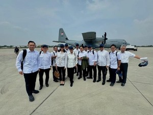 Naik Super Hercules, Menteri Kabinet Merah Putih Terbang ke Magelang