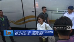 Video: Para Menteri Prabowo-Gibran Tiba di Akmil Magelang