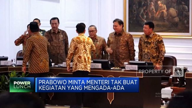 Video: Prabowo Minta Menteri Tak Buat Kegiatan Yang Mengada-Ada