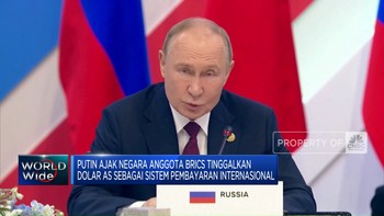 Video: Putin Ajak Negara Anggota BRICS Tinggalkan Dolar AS