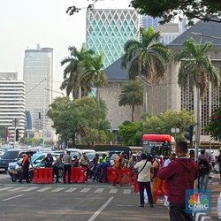 Jalan Medan Merdeka Barat Kembali Dibuka Usai Demo, Lalu Lintas Lancar
