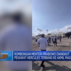 Video: Para Menteri Prabowo Naik Pesawat Hercules Ke Akmil Magelang