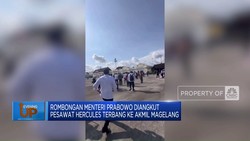 Video: Para Menteri Prabowo Naik Pesawat Hercules Ke Akmil Magelang