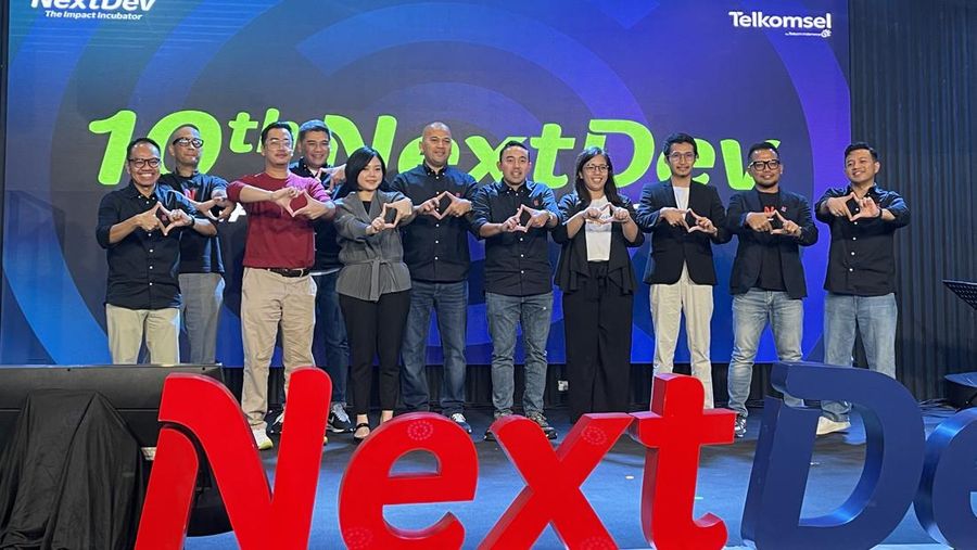 Telkomsel kembali menghadirkan program impact startup incubator NextDev yang memasuki tahun ke-10/Teti Purwanti