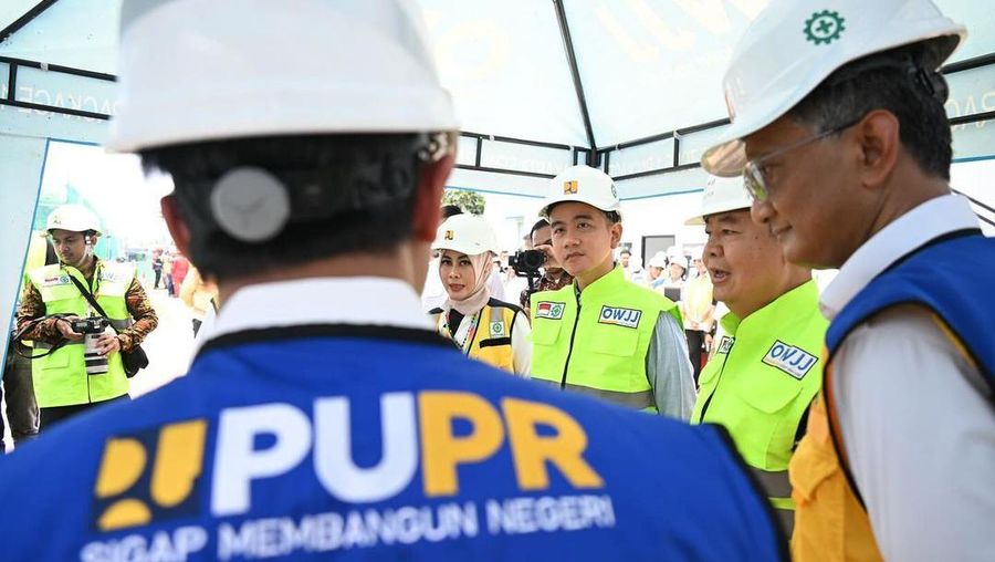 Wakil Presiden Gibran Rakabuming Raka meninjau proyek Jakarta Sewerage Development Project (JSDP) Zona 1. (Instagram/gibran_rakabuming)