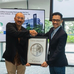 UNVR Raih Sertifikasi GREENSHIP Net Zero Ready