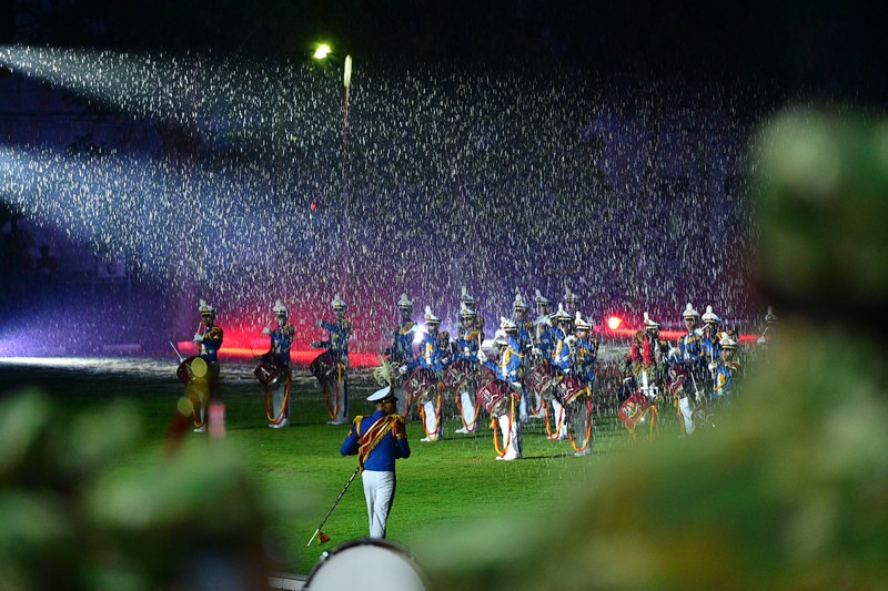 Presiden Prabowo Subianto melakukan Parade Senja yang digelar di Lapangan Pancasila, Graha Utama Akademi Militer (Akmil), Magelang, Jawa Tengah, Jumat (25/10/2024). (Dok. Biro Pers Sekretariat Presiden/Muchlis Jr)
