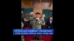 Video: Keseruan Kabinet Prabowo Joget Bareng Taruna Akmil Magelang