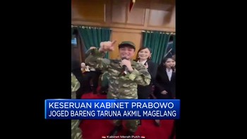 Video: Keseruan Kabinet Prabowo Joget Bareng Taruna Akmil Magelang