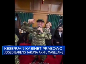Video: Keseruan Kabinet Prabowo Joget Bareng Taruna Akmil Magelang