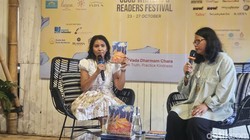 Indah P Luncurkan Antologi Puisi The Voices and Echoes of Love di UWRF 2024