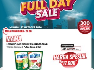 Sabun Cuci Piring Diskon Rp 5.900 Cuma di Transmart Full Day Sale