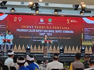 Beragam Janji Tamba-Dana dan Bang-Ipat di Debat Perdana Pilbup Jembrana