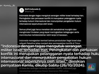 Israel Serang Iran, Ini Respon RI