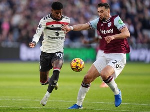 West Ham Vs MU Berakhir Imbang di Babak Pertama