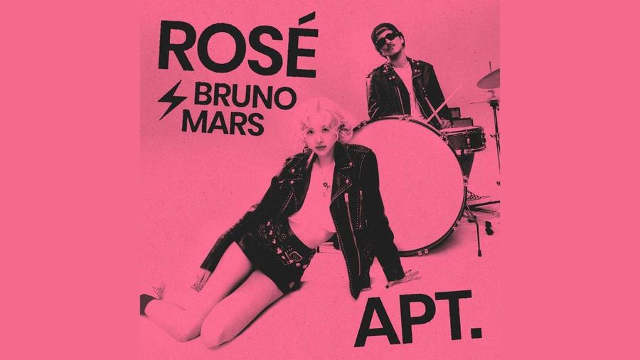 Poster lagu APT milik Rose BLACKPINK dan Bruno Mars. (Instagram @roses_are_rosie)
