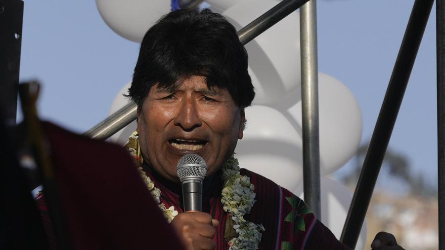 Former Bolivian President Evo Morales sits in a moving car after it was hit by gunfire, in this screen grab obtained from a video released on October 27, 2024. Obtained by REUTERS  THIS IMAGE HAS BEEN SUPPLIED BY A THIRD PARTY. NO RESALES. NO ARCHIVES.