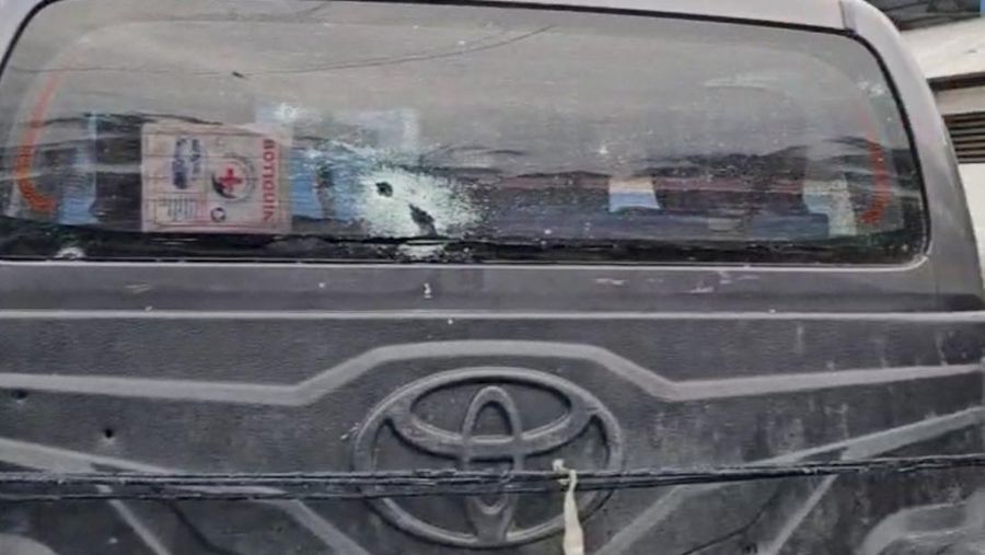 Former Bolivian President Evo Morales sits in a moving car after it was hit by gunfire, in this screen grab obtained from a video released on October 27, 2024. Obtained by REUTERS  THIS IMAGE HAS BEEN SUPPLIED BY A THIRD PARTY. NO RESALES. NO ARCHIVES.