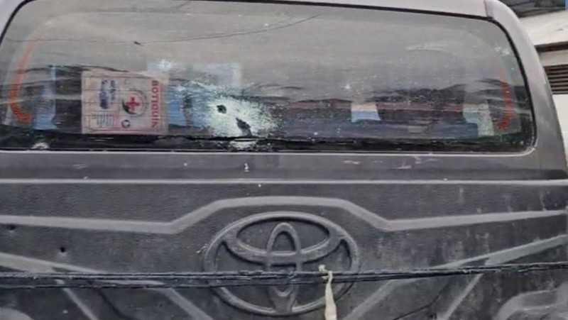 Former Bolivian President Evo Morales sits in a moving car after it was hit by gunfire, in this screen grab obtained from a video released on October 27, 2024. Obtained by REUTERS  THIS IMAGE HAS BEEN SUPPLIED BY A THIRD PARTY. NO RESALES. NO ARCHIVES.