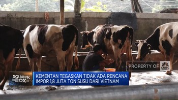 Video: Kementan: Tak Ada Rencana Impor 1,8 Juta Ton Susu dari Vietnam
