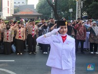 Potret Warga hingga Pelajar Peringati 96 Tahun Sumpah Pemuda