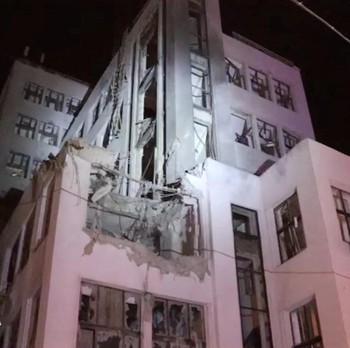 Potret Pencakar Langit Pertama Era Uni Soviet Hancur Dirudal Rusia