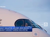 Video: Kaca Retak, Pesawat Singapore Airlines Mendarat Darurat