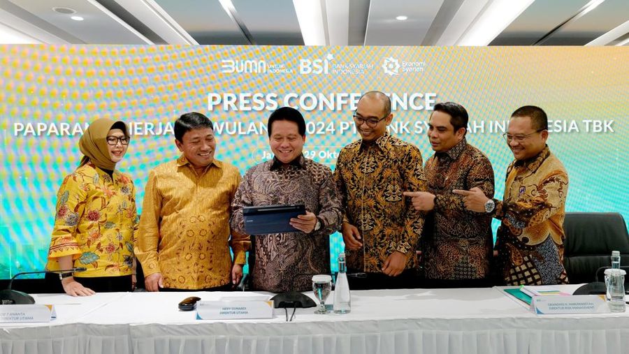Konferensi pers paparan kinerja kuartal III-2024 PT Bank Syariah Indonesia Tbk. (Dok. BSI)