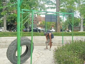 Area Olahraga di Lapangan Puputan Badung Ditata, Telan Anggaran Rp 450 Juta