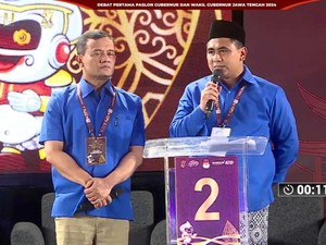 Taj Yasin Kutip Kisah Nabi Saat Tutup Debat Perdana