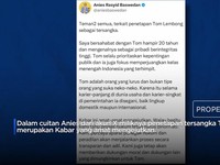 Video: Tom Lembong Tersangka Korupsi, Anies Baswedan: Orangnya Lurus