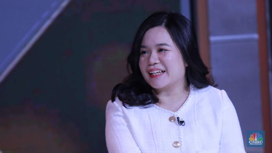 Chief Business Development Officer HashMicro, Lusiana Lu dalam Road To CNBC Indonesia Awards 2024, Jakarta, Rabu (30/10/2024). (CNBC Indonesia/Muhammad Sabki)