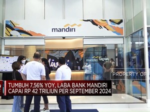  Laba Bank Mandiri Capai Rp 42 Triliun per September 2024