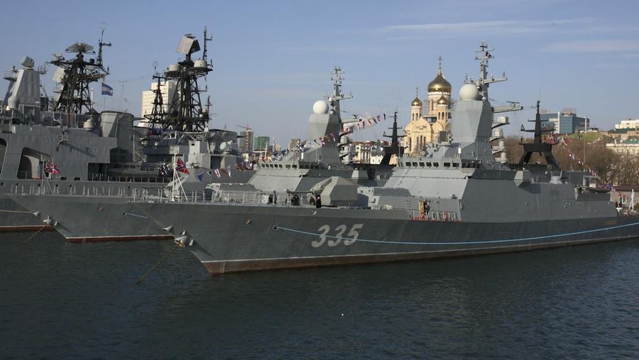 Kapal Perang RF Gromky milik Rusia. (Dok. RUSSIAN DEFENCE MINISTRY via wikipedia)