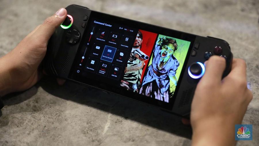 Profil ROG Ally X (2024) | Gaming Handhelds. (CNBC Indonesia/Muhammad Sabki)