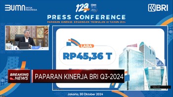 Video: 9M-2024, BRI Sukses Cetak Laba Rp 45,36 Triliun