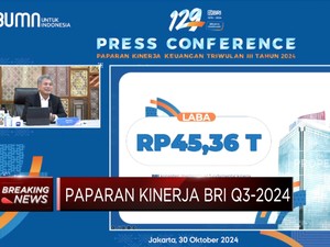 Video: 9M-2024, BRI Sukses Cetak Laba Rp 45,36 Triliun