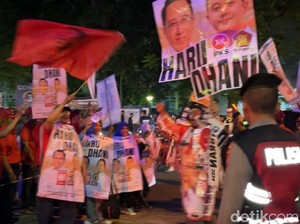 Kemeriahan dan Semangat Pendukung 4 Paslon Debat Pilwalkot Bandung